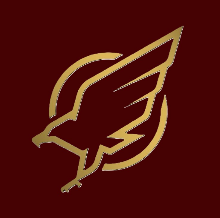 AluGajor logo. Stylized carrot and potato illustration. Logo is placed above the navigation bar in the website header. The environment is a dark red header area.